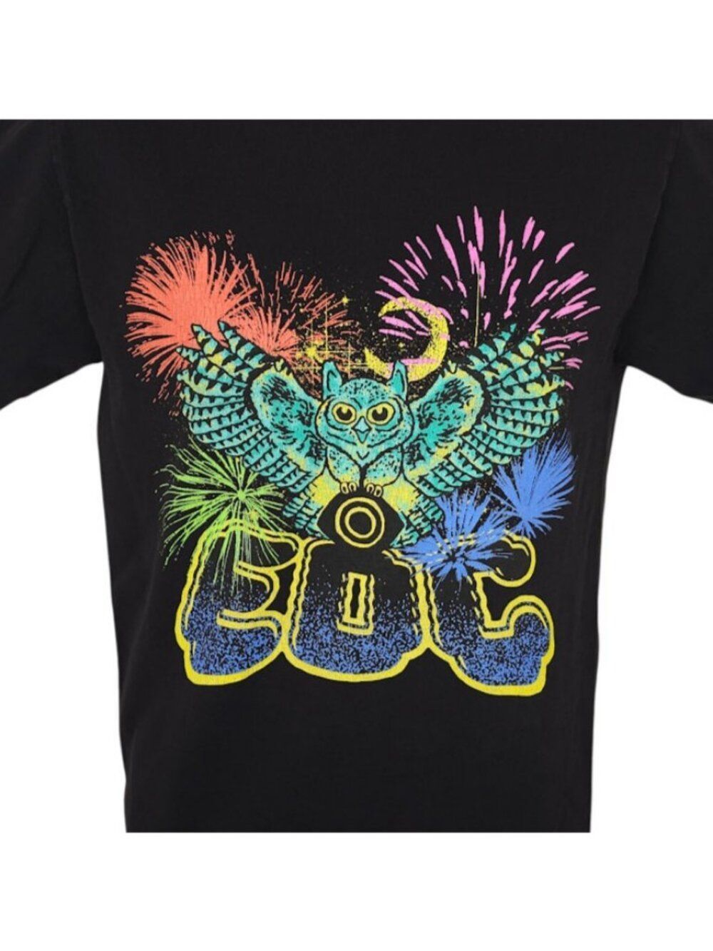 EDC T Shirt Mens Size Small Black Electric Daisy Carnival Las Vegas Owl